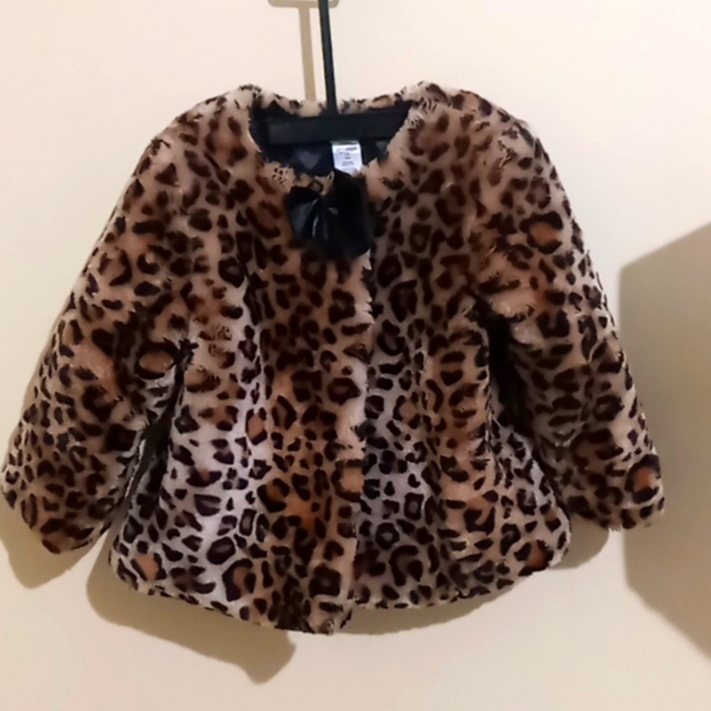 LITTLE ME FAUX FUR JACKET SIZE 18M